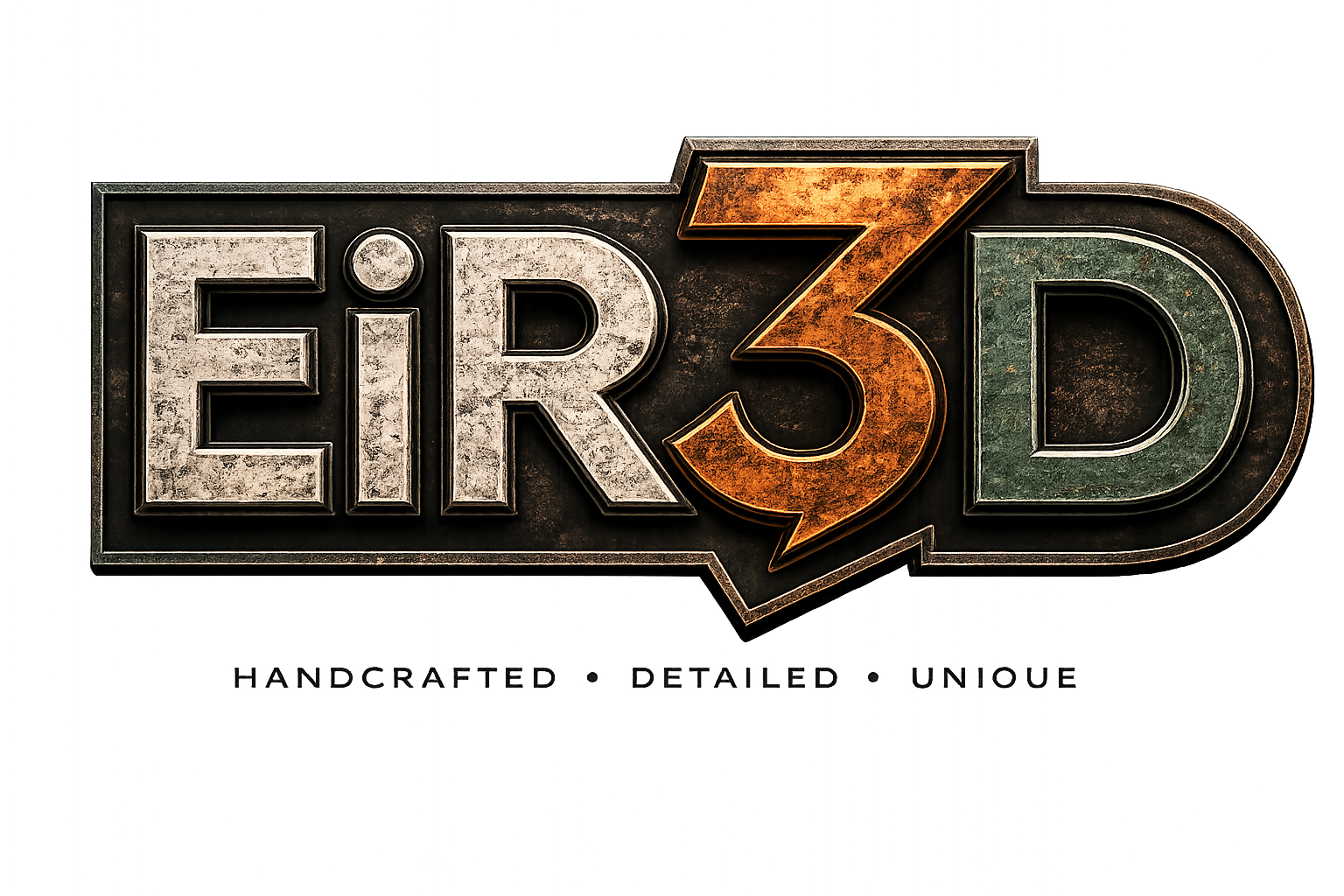 EIR3D premium 3D printing and fabrication studio logo in Ireland